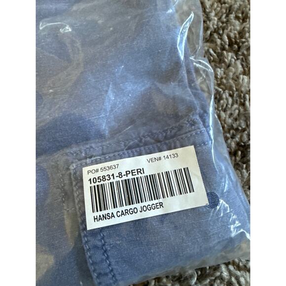 NWT Women’s Sundance Hansa Cargo Jogger Periwinkle Blue Linen Blend Size 8 - Picture 3 of 3
